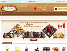 Tablet Screenshot of kosherbaskets.ca